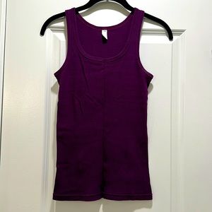 J Crew purple ribbed tank